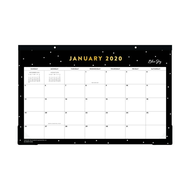 Blue Sky 2020 Monthly Desk Pad Calendar 